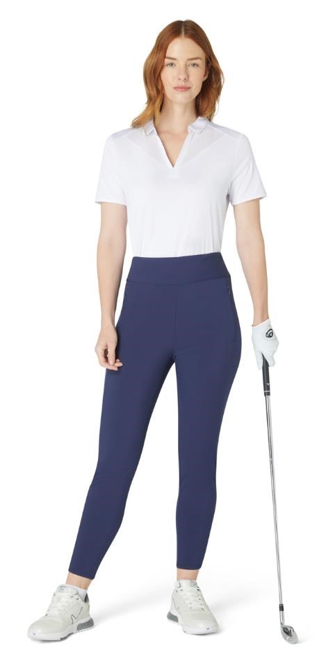 Callaway Solid Lightweight damskie spodnie, granatowe