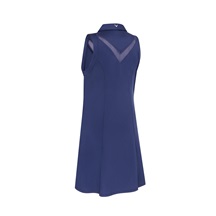 Callaway Flounce Dress with Mesh damska sukienka, granatowa