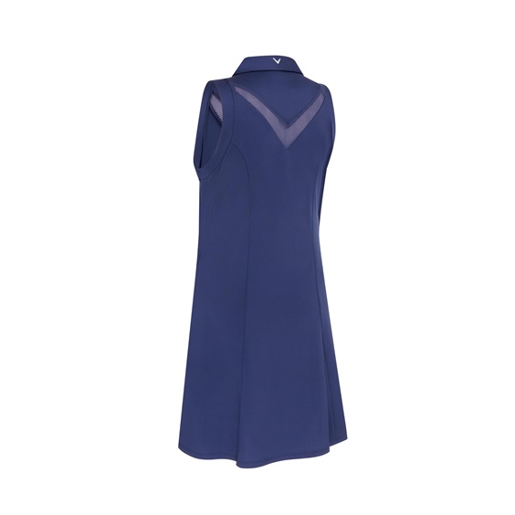 Callaway Flounce Dress with Mesh damska sukienka, granatowa