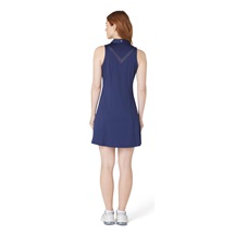 Callaway Flounce Dress with Mesh damska sukienka, granatowa