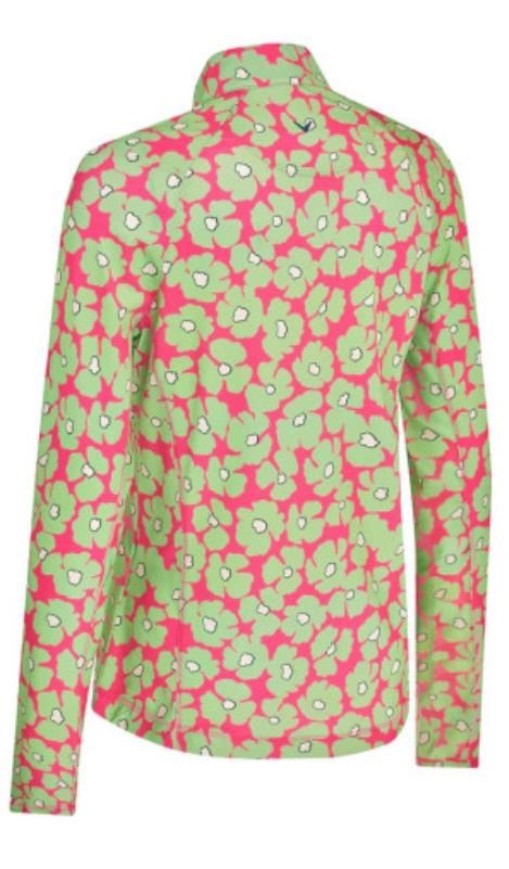 Callaway Floral Printed Sun Protection bluza damska, cheeky pink
