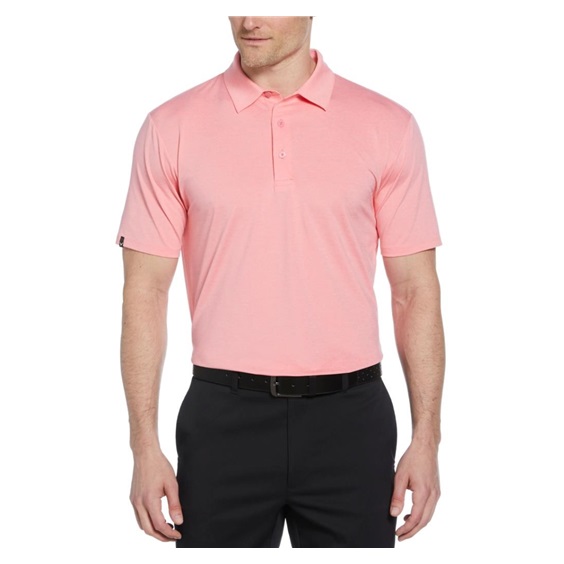 Callaway Premium Heathered męskie polo, strawberry pink heather