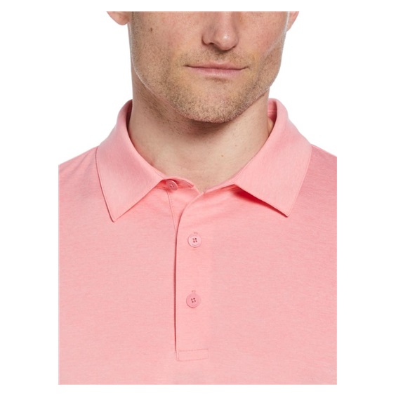 Callaway Premium Heathered męskie polo, strawberry pink heather