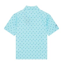 Callaway Dolphin Print dziecięce polo, blue radiance