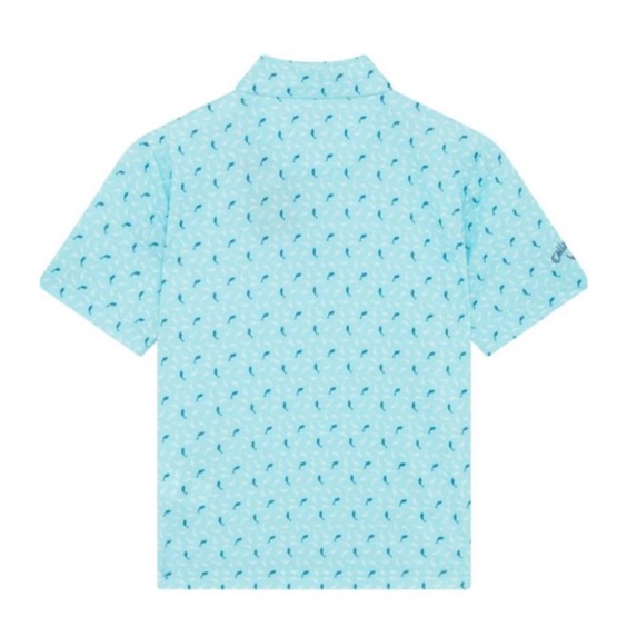 Callaway Dolphin Print dziecięce polo, blue radiance