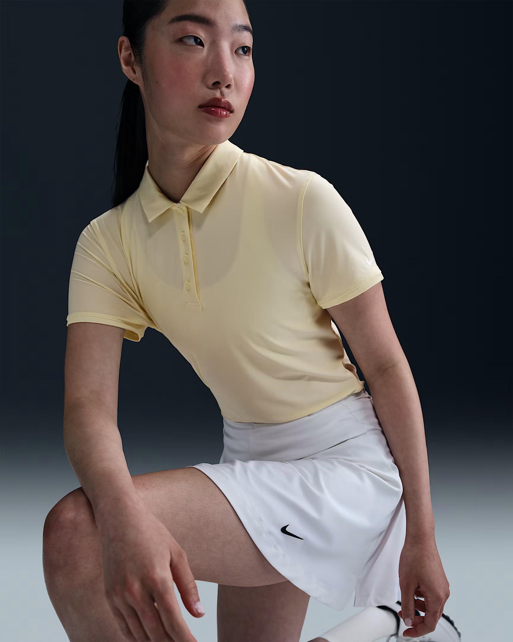 Nike Victory Dri-FIT SS damskie polo, alabaster/white