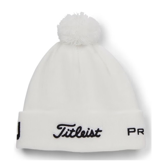 Titleist Tour Pom Pom czapka zimowa, biała