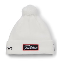 Titleist Tour Pom Pom czapka zimowa, biała
