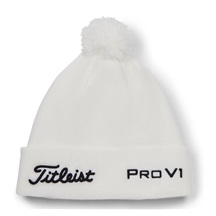 Titleist Tour Pom Pom czapka zimowa, biała