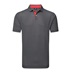 FootJoy Irongate Print Lisle męskie polo, czarno/białe