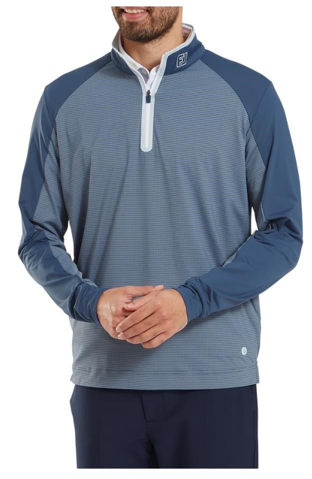 FootJoy TempoSeries Mixed Texture Chill-Out męska bluza, granatowy