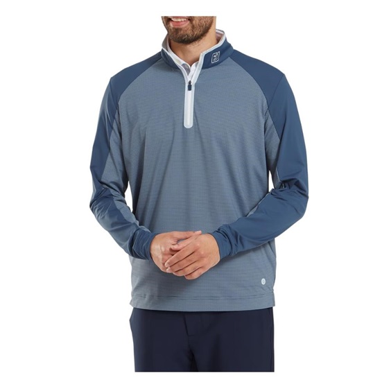 FootJoy TempoSeries Mixed Texture Chill-Out męska bluza, granatowy