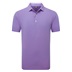FootJoy Micro Feeder Stripe Lisle męskie polo, marine/pink