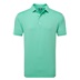 FootJoy Micro Feeder Stripe Lisle męskie polo, lagoon/mint