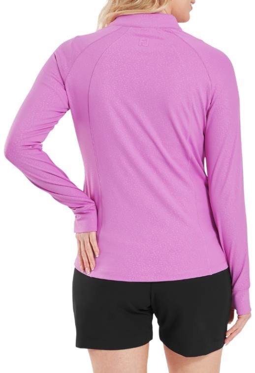 FootJoy Embossed Full-Zip Midlayer damska bluza, różowy