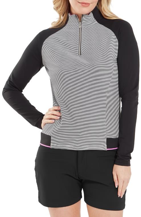FootJoy 1/4-Zip Midlayer damska bluza, czarne
