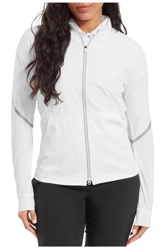 FootJoy TempoSeries Full-Zip damska kurtka, biało/szara