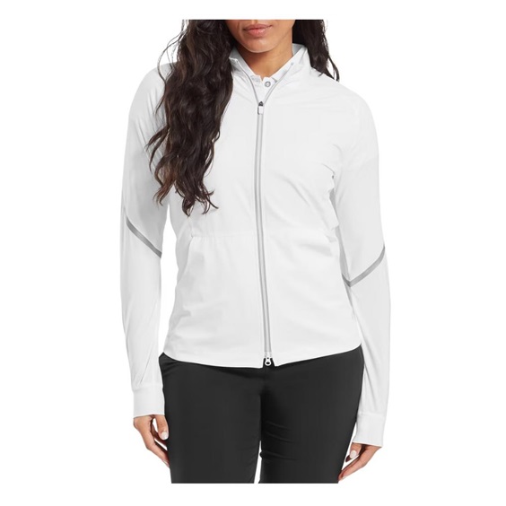FootJoy TempoSeries Full-Zip damska kurtka, biało/szara