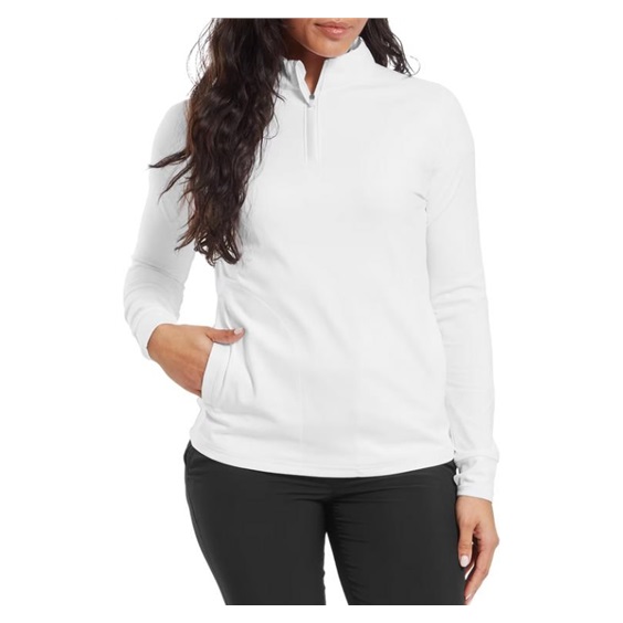 FootJoy Half-Zip Midlayer damska bluza, biały