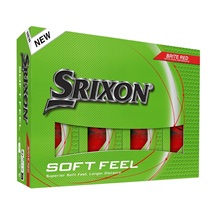 Srixon Soft Feel Brite piłki golfowe, czerwone