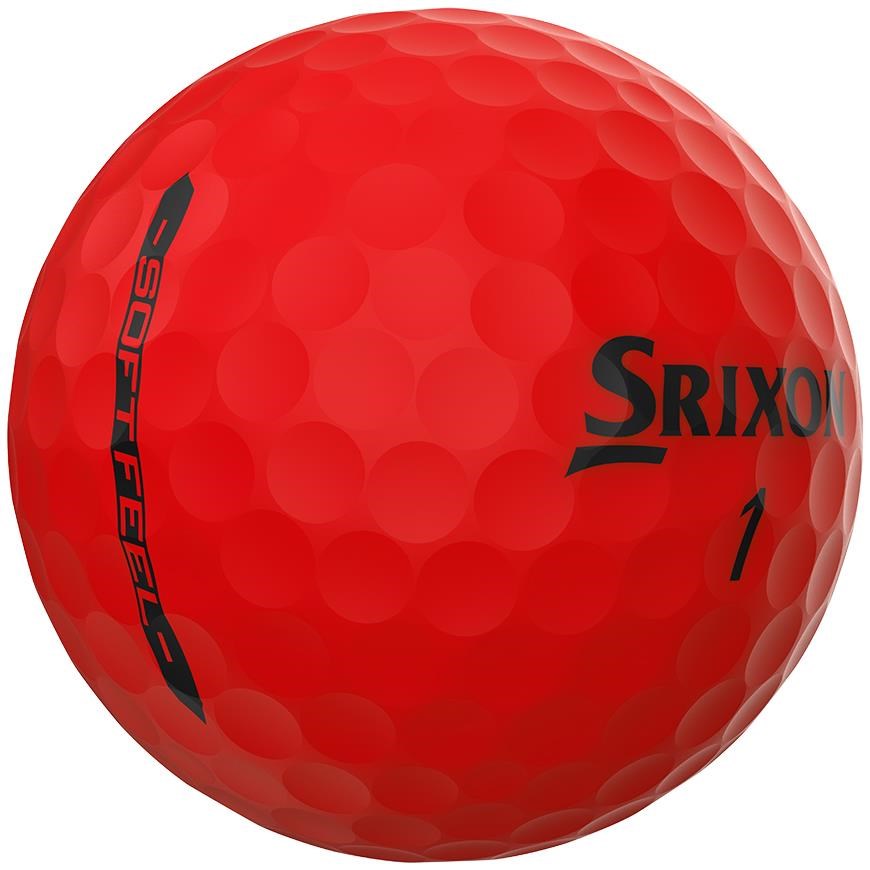 Srixon Soft Feel Brite piłki golfowe, czerwone