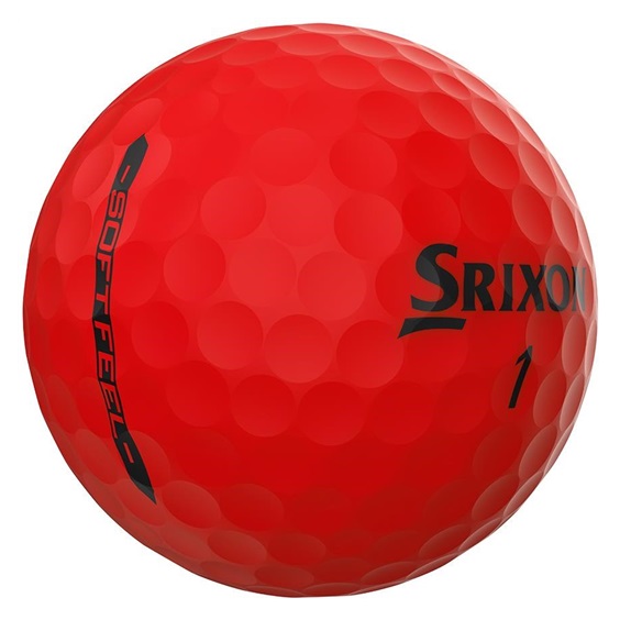 Srixon Soft Feel Brite piłki golfowe, czerwone