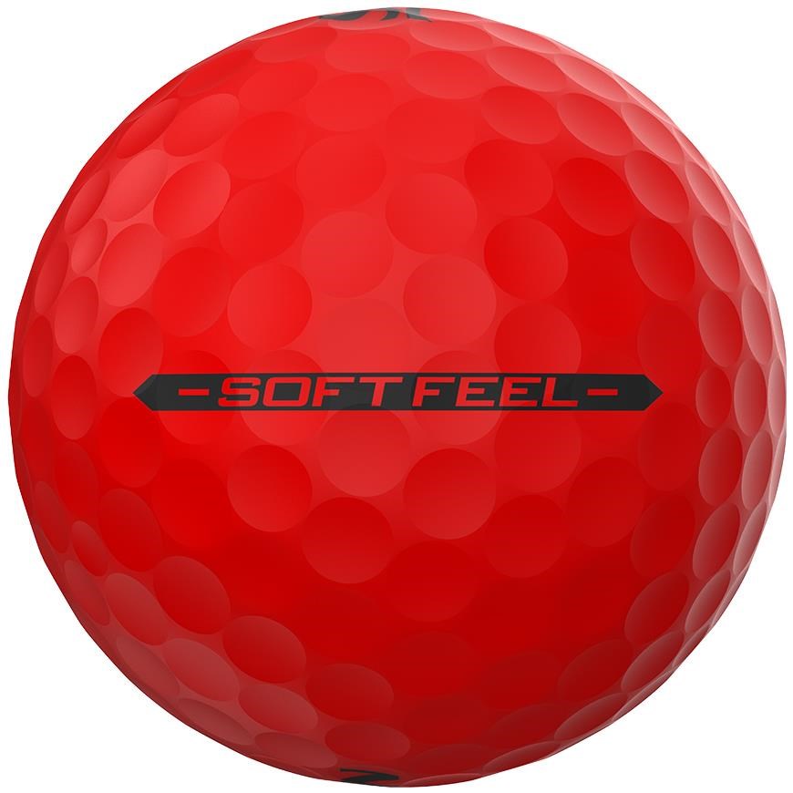 Srixon Soft Feel Brite piłki golfowe, czerwone