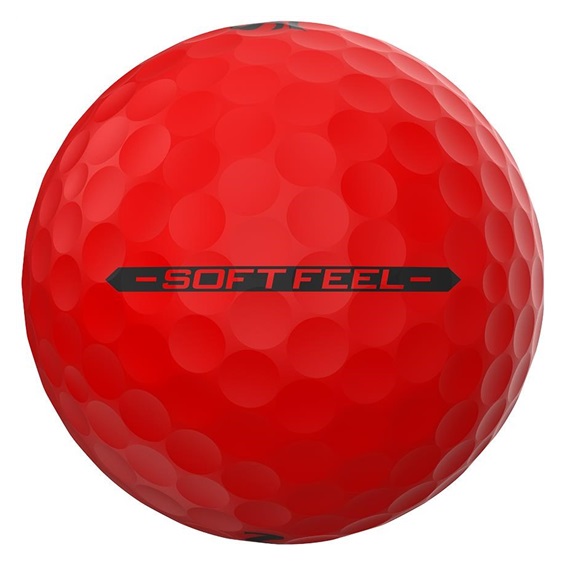 Srixon Soft Feel Brite piłki golfowe, czerwone