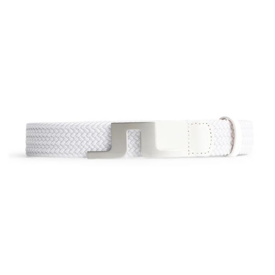J.Lindeberg Berry Elastic pasek męski, biały