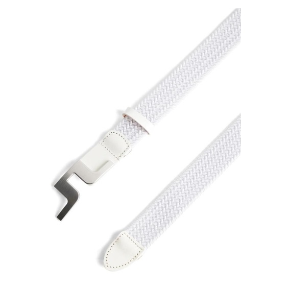 J.Lindeberg Berry Elastic pasek męski, biały
