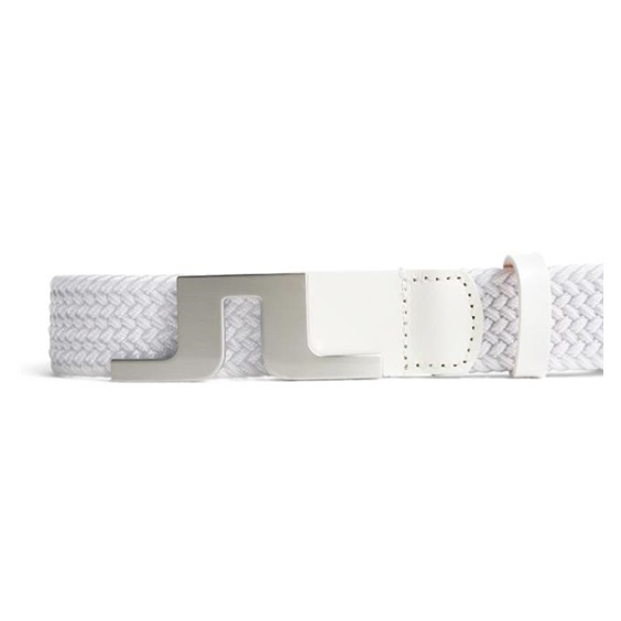 J.Lindeberg Berry Elastic pasek męski, biały