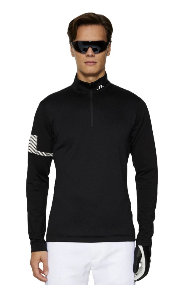 J.Lindeberg Heath Strike Mid layer męska bluza, czarna