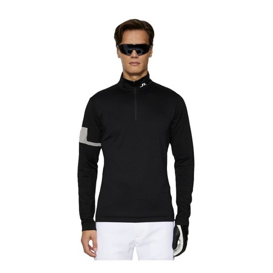 J.Lindeberg Heath Strike Mid layer męska bluza, czarna