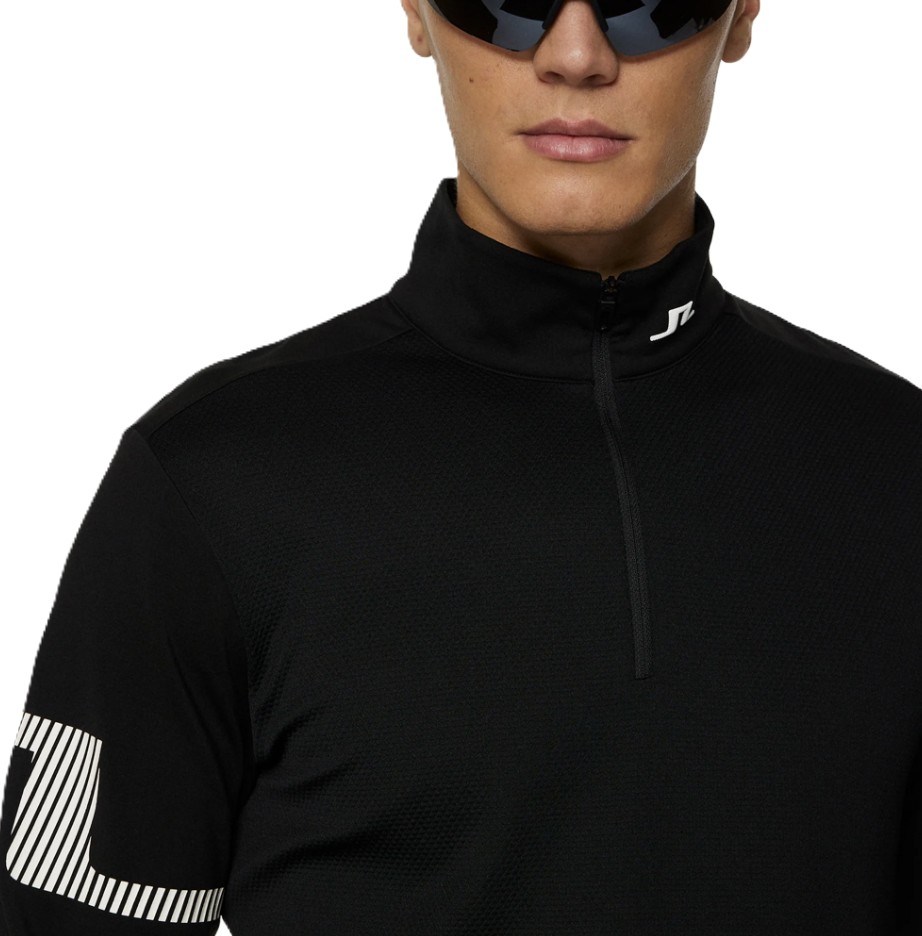 J.Lindeberg Heath Strike Mid layer męska bluza, czarna