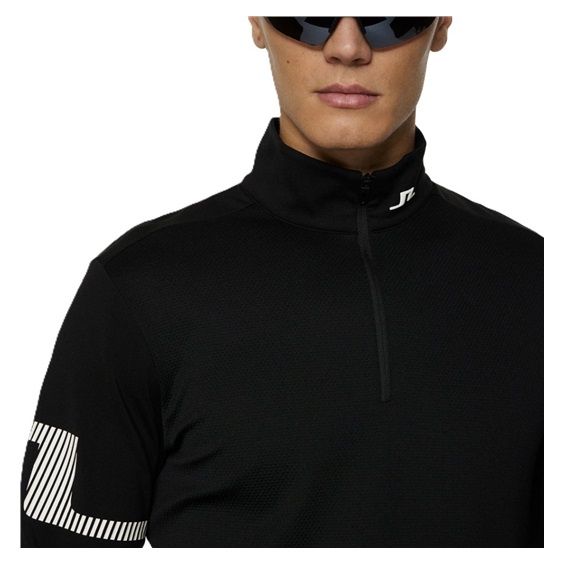J.Lindeberg Heath Strike Mid layer męska bluza, czarna