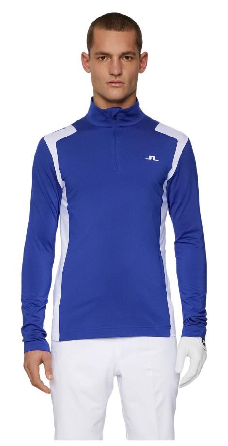 J.Lindeberg Lukas Quarter Zip Mid layer męska bluza, clematis blue