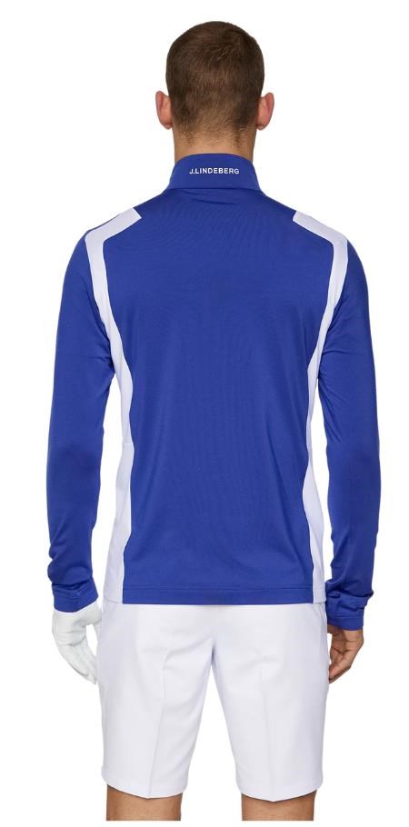 J.Lindeberg Lukas Quarter Zip Mid layer męska bluza, clematis blue