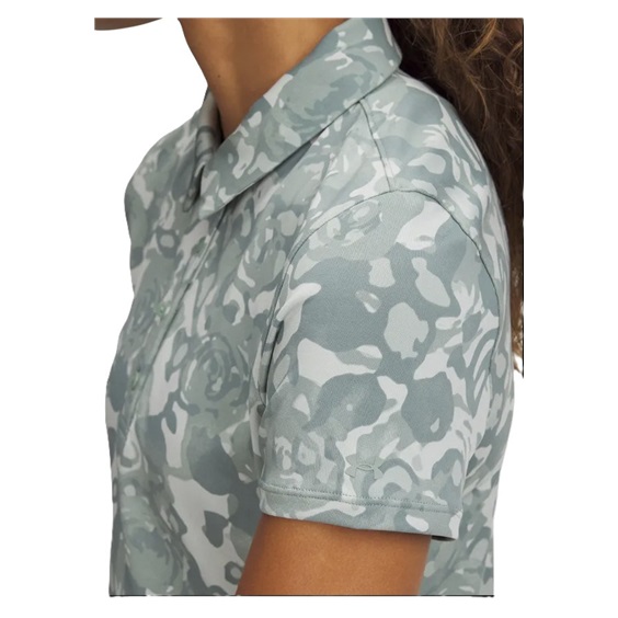 Under Armour Playoff 3.0 Printed damskie polo, silica green