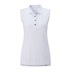 Ping Solene sleeveless damskie polo bez rękawów, białe