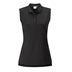 Ping Solene sleeveless damskie polo bez rękawów, czarne