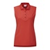 Ping Solene sleeveless damskie polo bez rękawów, czerwone
