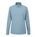 Ping Lyla half zip ribbed damska bluza fleece, niebieska