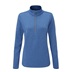 Ping Lyla half zip ribbed damska bluza fleece, niebieska