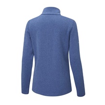 Ping Lyla half zip ribbed damska bluza fleece, niebieska
