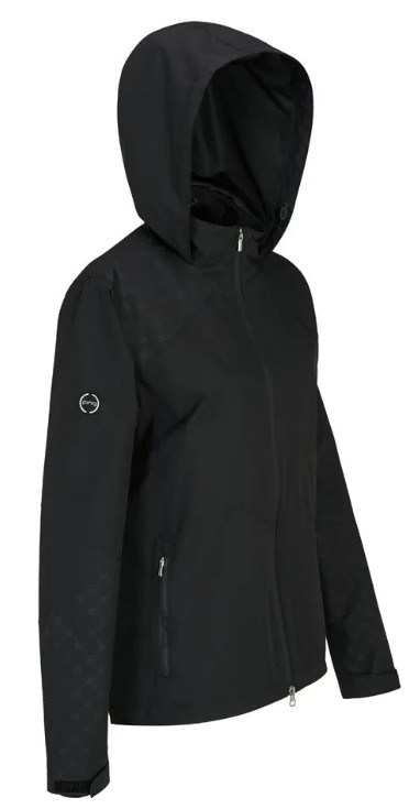 Ping Milli Hooded damska waterproof kurtka, czarna