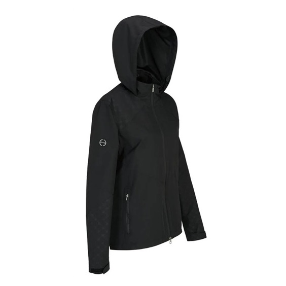 Ping Milli Hooded damska waterproof kurtka, czarna
