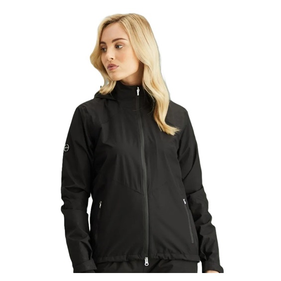 Ping Milli Hooded damska waterproof kurtka, czarna