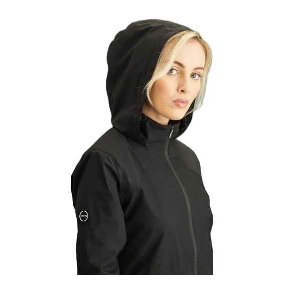 Ping Milli Hooded damska waterproof kurtka, czarna