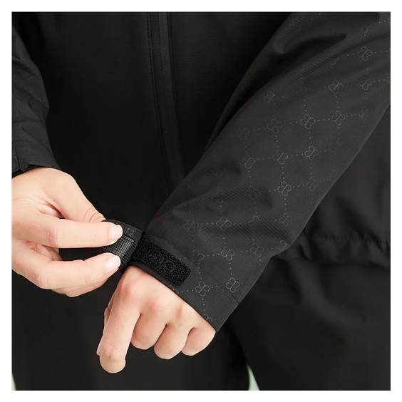 Ping Milli Hooded damska waterproof kurtka, czarna