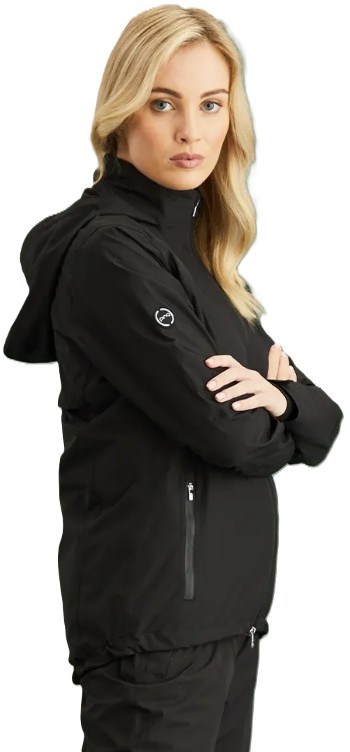 Ping Milli Hooded damska waterproof kurtka, czarna
